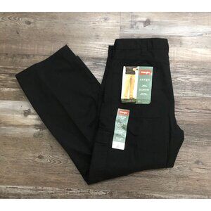 Wrangler Loose Fit Cargo Pants Mens 36x29 Black New with Tags